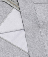 C Logo Hooded Zip-Up Melange Gray