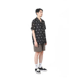 コーデュロイロゴハーフパンツ（ブラウン）