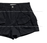 vintage multi-pocket short pants