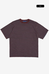 ベリンピグメントストライプTシャツ
