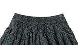 Soel Check Chiffon Midi Skirt