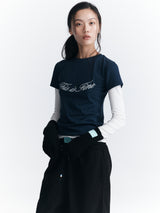 クロップドシグネチャーTシャツ