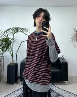 Ruen Summer Striped Long Sleeve Tee