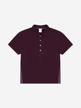 1/2 レギュラーサイドパネルPKティー (BURGUNDY)