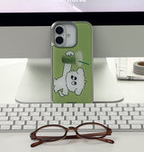 matcha love silver epoxy case