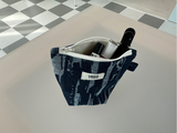 DAMAGED DENIM POUCH (POP-UP POUCH)