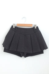 Pleated Layer Skirt Pants
