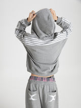 SEXXDEVIL Embroidered Stripe Zip Jacket