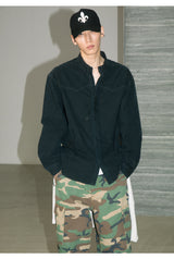 Western Glittered Work Shirts [ BLACK ]