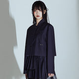 CORSAGE JACKET IN DARK GREY