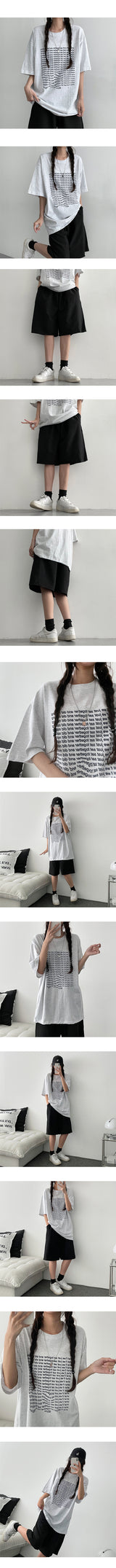 Bigroレタリング半袖Tシャツ