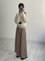 Wrap Banding Wide Slacks