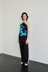  FLUTTER HALTERNECK / BLUE