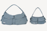 アウトポケットボストンバッグ DENIM LARGE