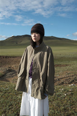 Regular half-neck night jacket (3color)