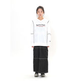 Sports Dept Logo Piping Nylon Pullover - White