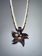 Vintage starfish pearl necklace