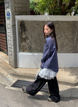 ハチニベーシックチェック長袖シャツ