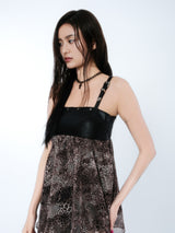 BELTED LEOPARD SLEEVELESS
