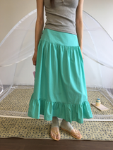 Liang button frill long skirt (4color)