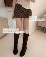 【MADE】Checked mini skirt