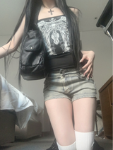 Wing Tattoo Black Top