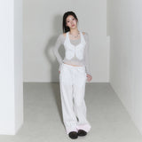 sheer layered unbal sleeve - grey