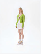 13DE MARZO Doozoo Cuddle Button Cardigan Green