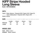KIFF Stripe Hooded Long Sleeve (Blue) K25QB663