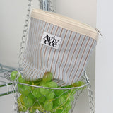 classic pouch_stripe lightblue brown