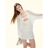 [GirlyFancyClub] Pure Series * Lyocell Top T-shirt Women's Lazy Blouse