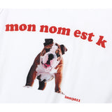 K プリントスリーブレスTシャツ / K PRINTING SLEEVLESS T-WHITE