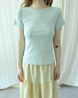 JELLY RIBBED SHORT SLEEVE T-SHIRT