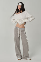 Bright Beginning Track Pants, Gray