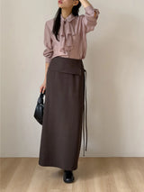 Lucia Tie See-through Blouse