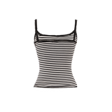 フリークストライプリーブレストップ [White]