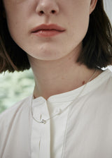 [925 silver] Un.silver.129 / bondir necklace (silver/ball)