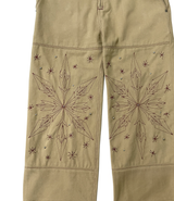 [Hand-Made「007」] Snowflake Studded Pants_Beige&Burgundy