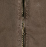 Dirt incision dyeing semi crop jacket