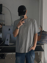 ASCLO エバーヘンリーネック半袖Tシャツ (4color)