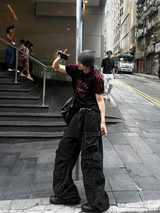 Featherlight Longline Cargo Carpenter Wide Denim