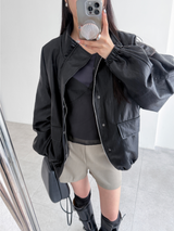 レイヤーバックルスカートパンツ (2color)