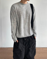 Waffle Crop Long Sleeve Tee