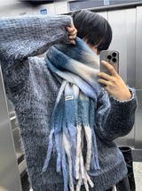 24FW ニューバーレルチェックマフラー