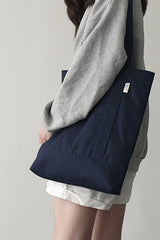 ツイルシンプルラインバッグ - deep navy