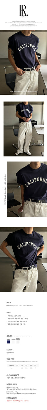 [S/S] シンプルロゴハーフTシャツ(3color)