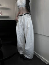 cut-line volume-up wide pants