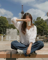 アイソフリルブラウス