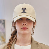 VA Curved Patch Ball Cap / Beige