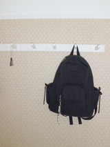 フリルリボンリュックサック_vintage black